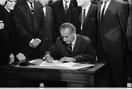 Republican Southern Strategy and race - Pres. L.B. Johnson signs the 1968 Civil Rights Bill