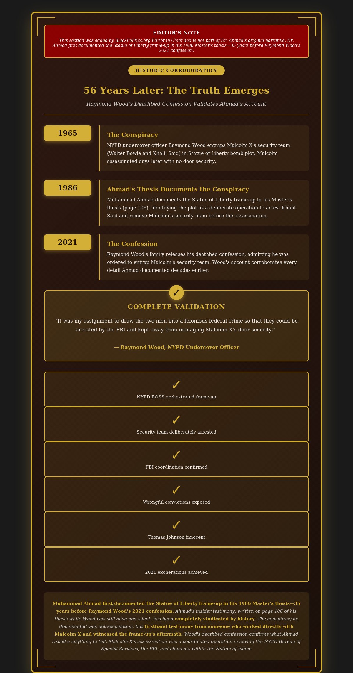raymond wood corroboration graphic