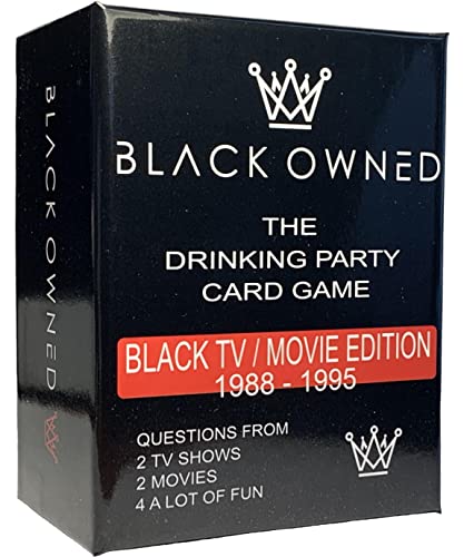 Black Owned | Adult Party Drinking Black People Trivia Card Game | African American 80s & 90s Movie / TV Trivia Game | Get Your Hood Card Revoked Not Knowing Your Culture Shows | 1st Edition |