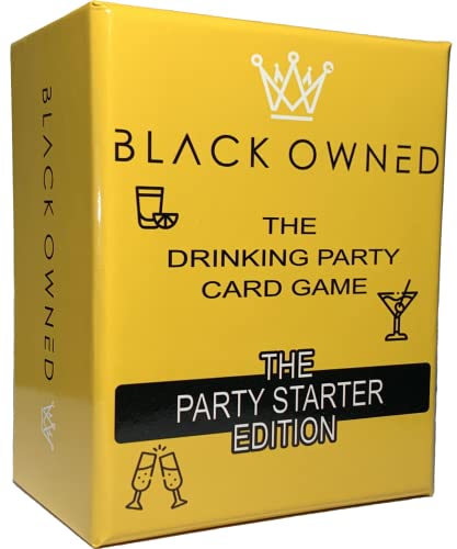 Black Owned | Party Starter Drinking Card Game | Great for African American Birthday | Bachelor | Bachelorette Girls Night Games for Adults | Black Owned Products for All Holiday Get Togethers |