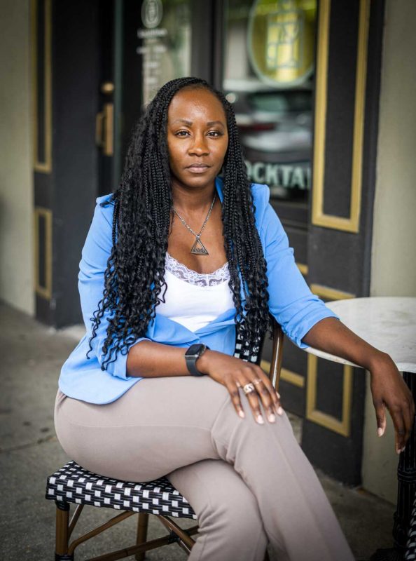 Shalela Dowdy is among the Black voters who sued Alabama to have more accurate representation in Congress. She was photographed in Mobile in 2024.