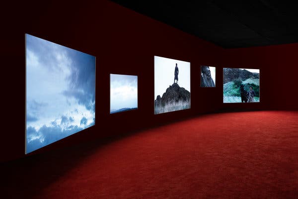 “Frederick Douglass: Lessons of the Hour,” by the British filmmaker Isaac Julien, is on view through Dec. 15.