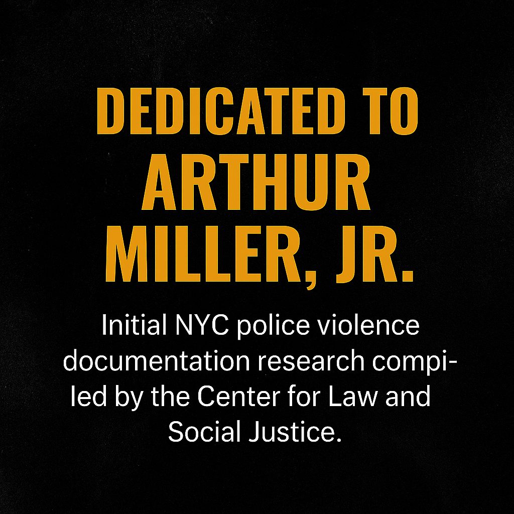 Arthur Miller Dedication Center for Law and Social Justice