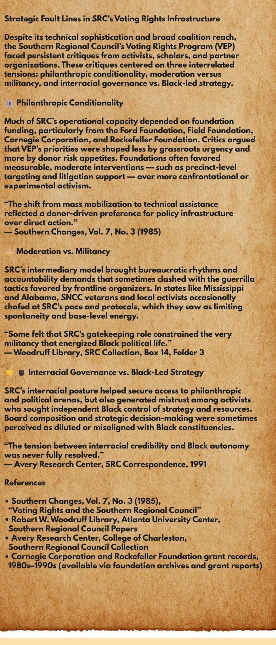 SRC Strategic Fault lines