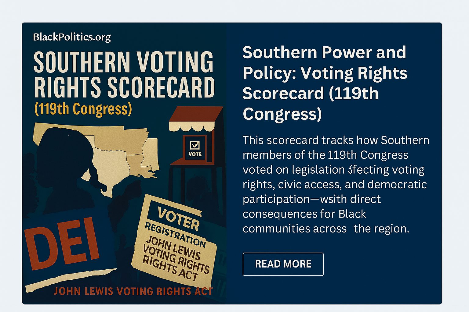 Southern Voting Rights Scorecard – HR1/HR4 suppression and accountability