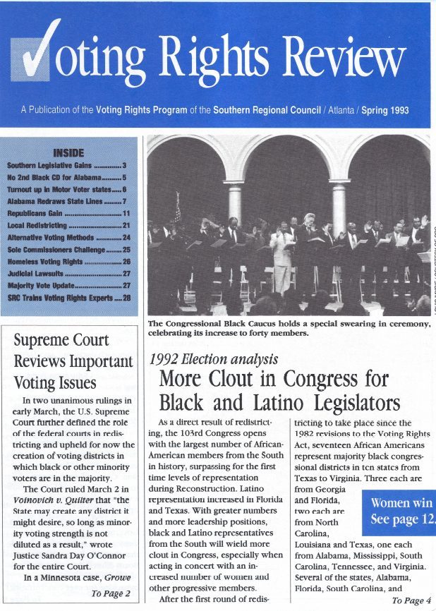 Southern Regional Council Voting Rights Review