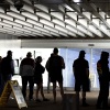 Voters wait in line to cast their ballots at Burton Barr Central Library before the polls open on Nov. 5 in Phoenix. President-elect Donald Trump won Arizona and the presidency, and he's on track to become the first Republican in two decades to win the national popular vote.