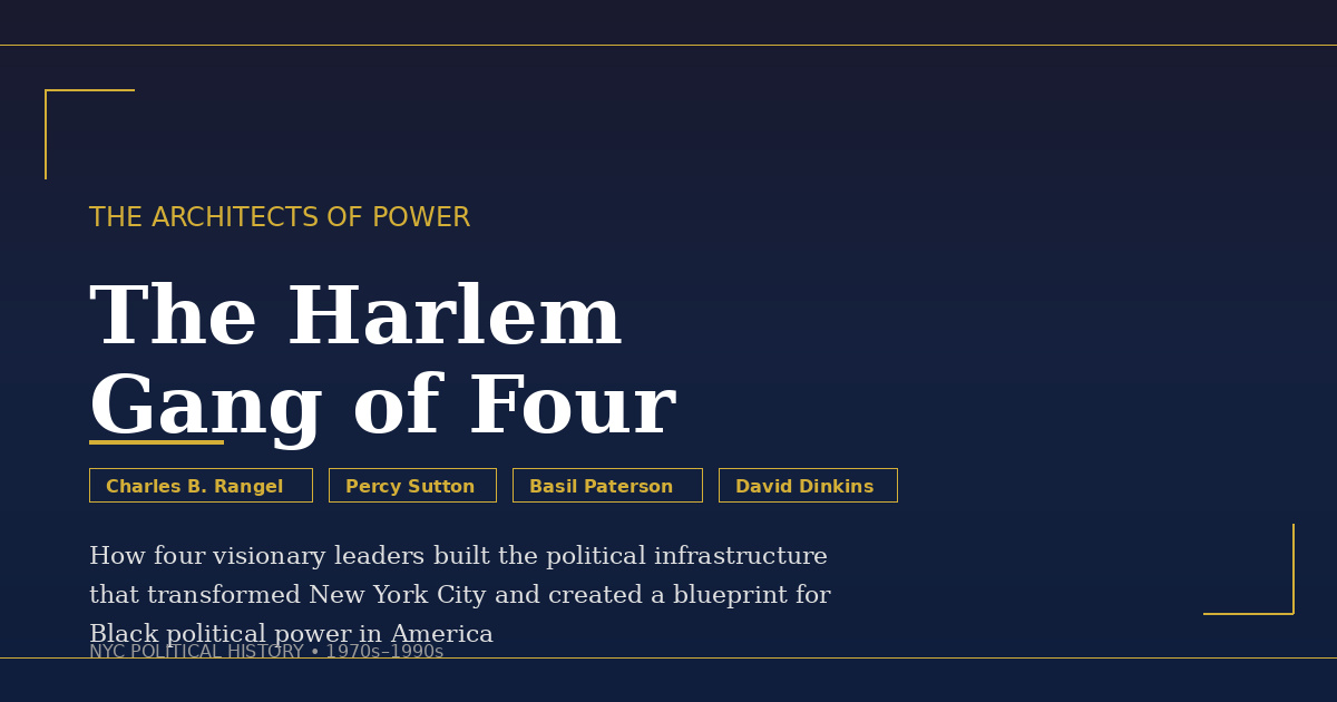 Harlem Gang of Four political strategy